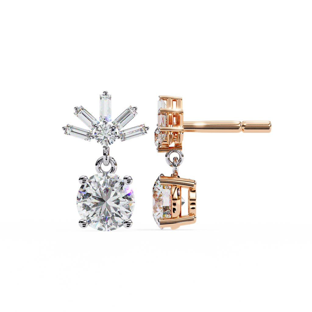 0.83ct Lab Grown Diamond Modern Marvel Earrings