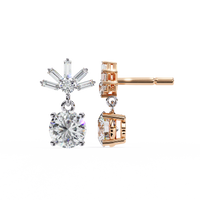 0.83ct Lab Grown Diamond Modern Marvel Earrings