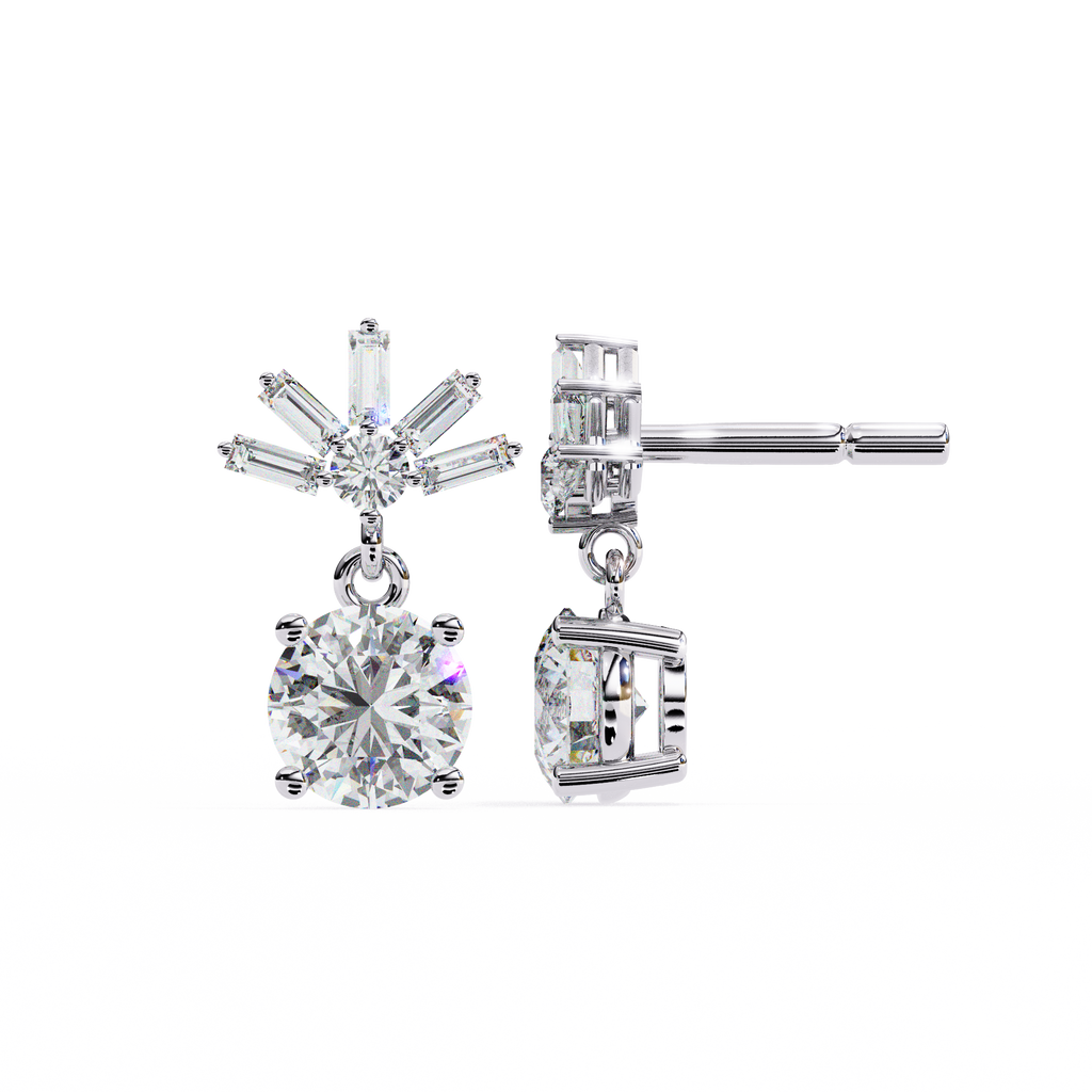 0.83ct Lab Grown Diamond Modern Marvel Earrings