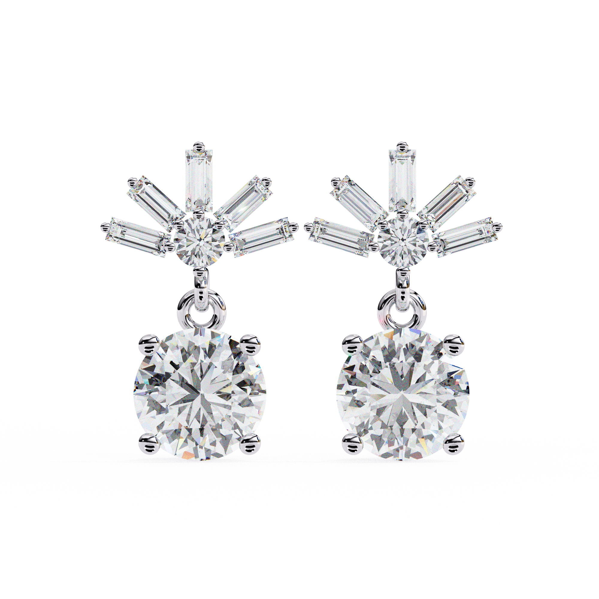 0.83ct Lab Grown Diamond Modern Marvel Earrings