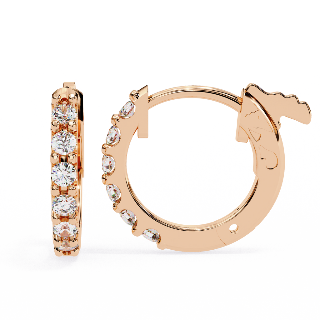 0.50CT Lab Grown Diamond Hoop Earrings