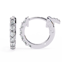Aros con diamantes cultivados en laboratorio de 0,50 quilates