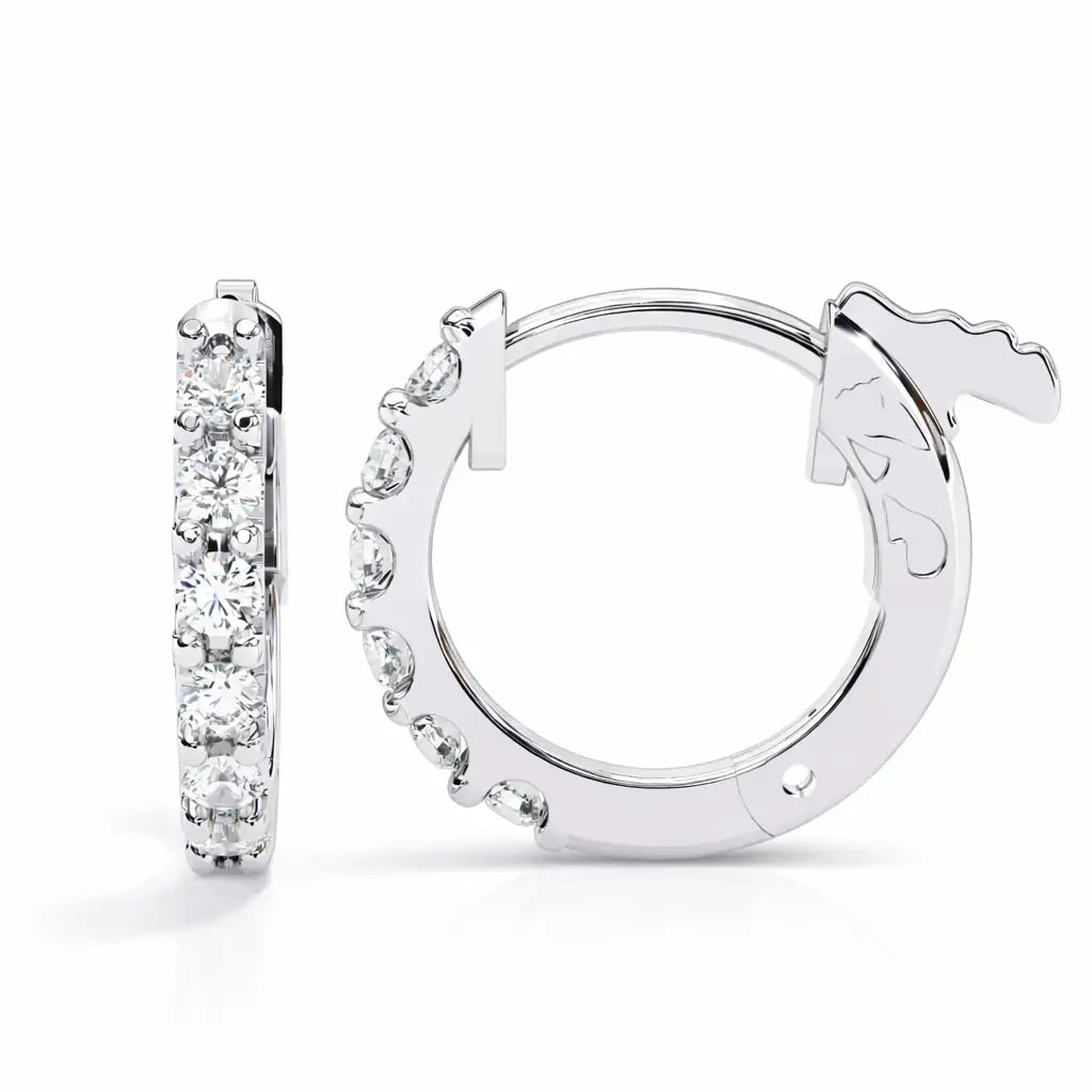 0.50CT Lab Grown Diamond Hoop Earrings