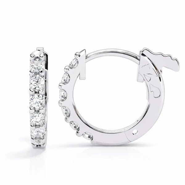 0.50CT Lab Grown Diamond Hoop Earrings