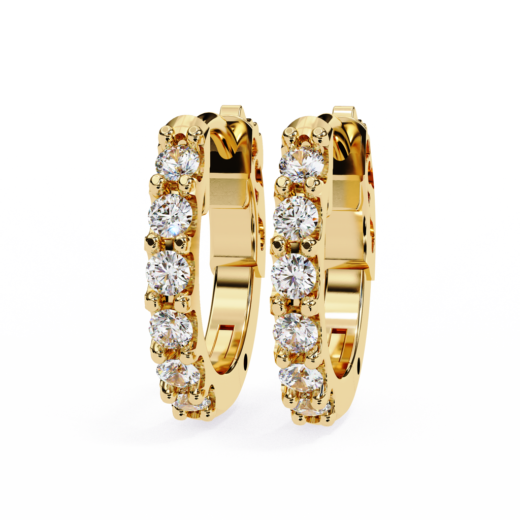0.50CT Lab Grown Diamond Hoop Earrings