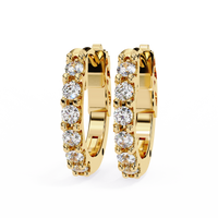 0.50CT Lab Grown Diamond Hoop Earrings
