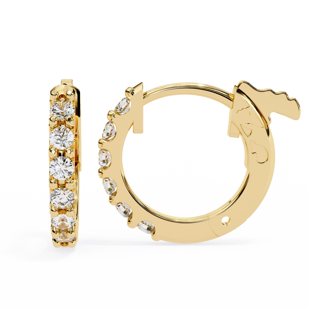 0.50CT Lab Grown Diamond Hoop Earrings