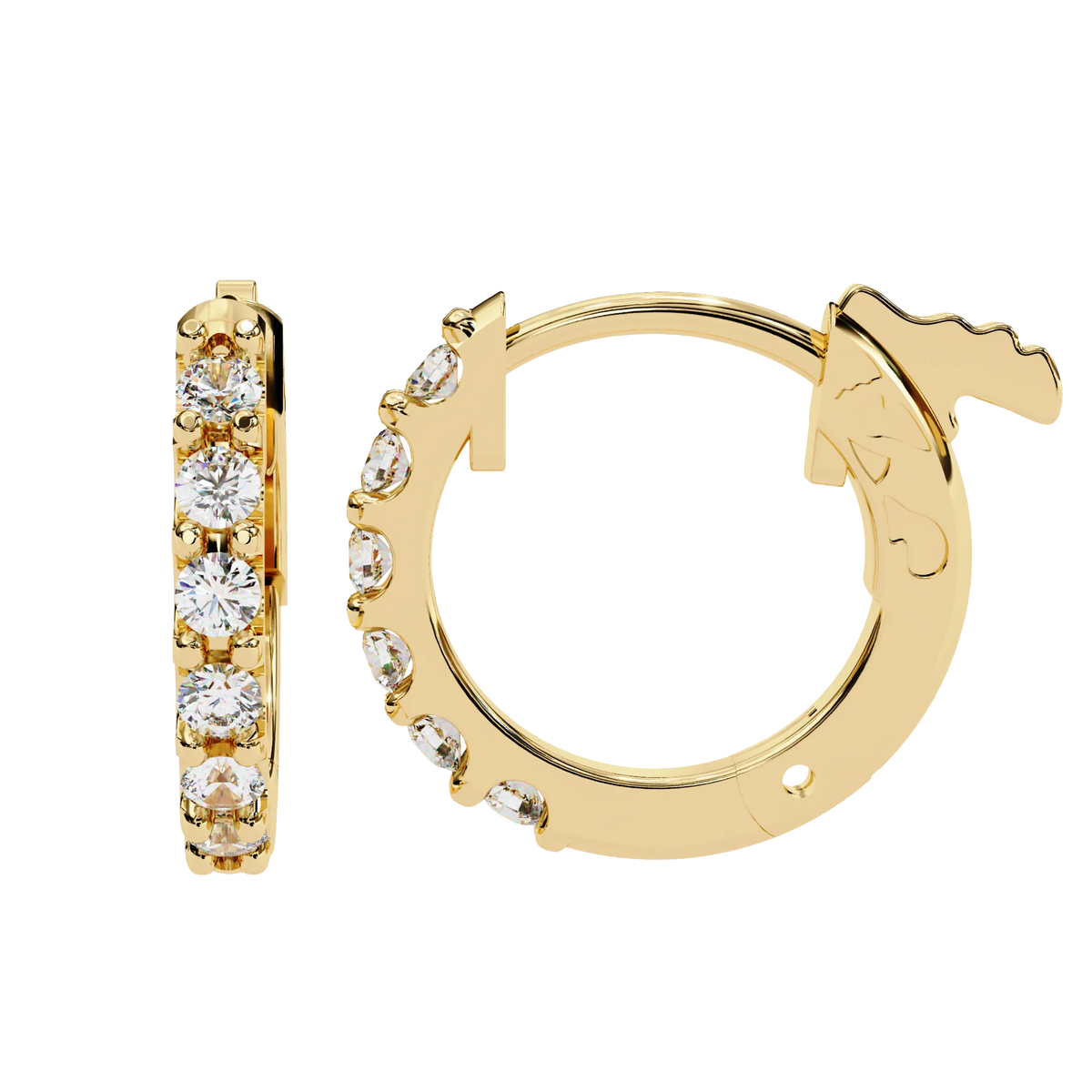0.50CT Lab Grown Diamond Hoop Earrings