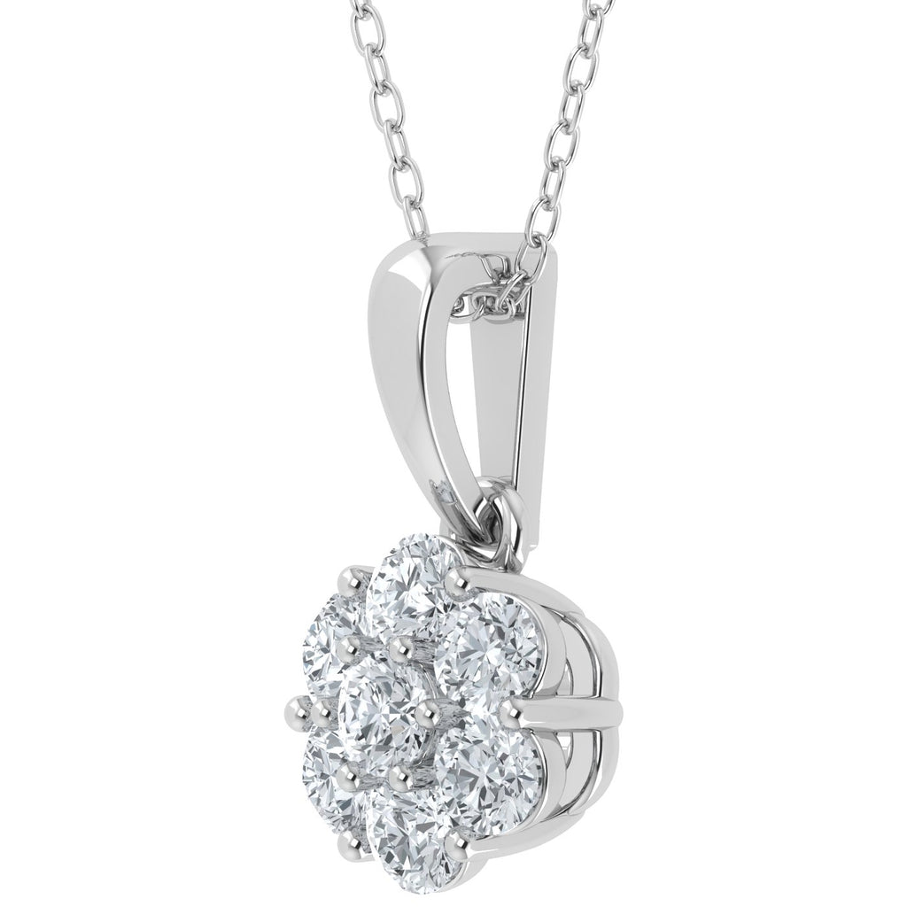 Colgante de diamantes cultivados en laboratorio de 0,50 ct