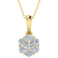 Colgante de diamantes cultivados en laboratorio de 0,50 ct
