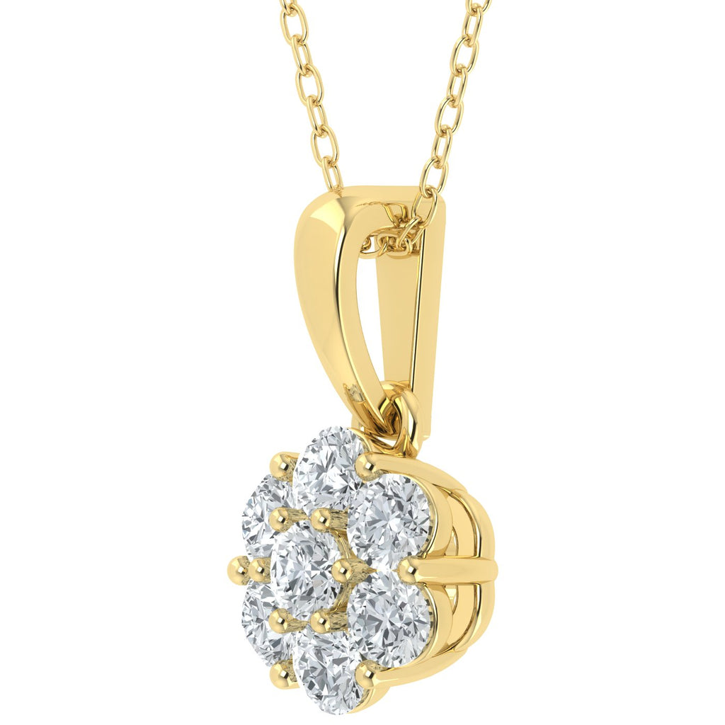 Colgante de diamantes cultivados en laboratorio de 0,50 ct