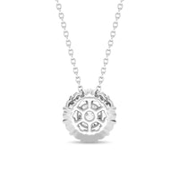 Lab Grown Diamond Round Halo Pendant
