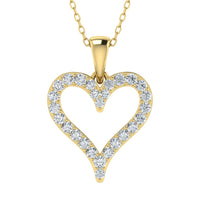 Lab Grown Diamond Heart Pendant (1.00ct - 2.00ct)