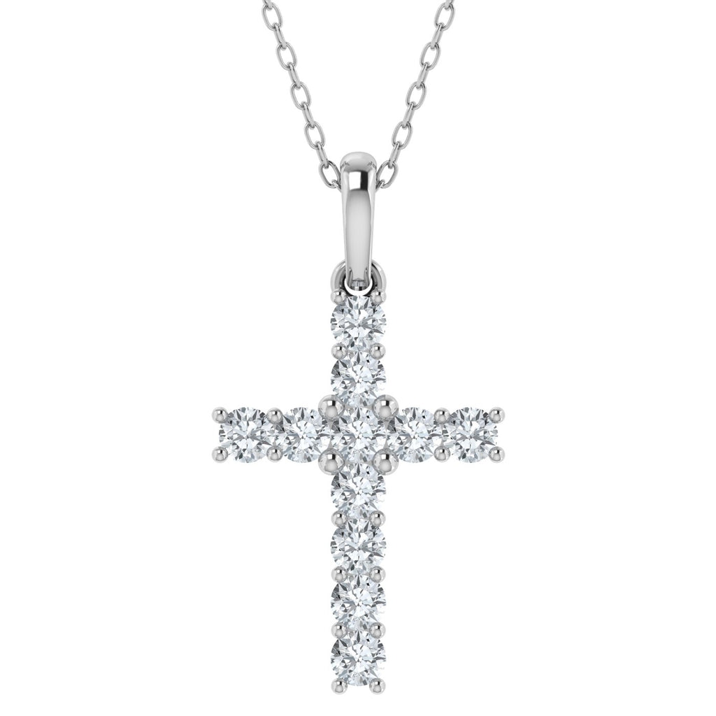 0.50ct Lab Grown Diamond Celestial Cross Pendant