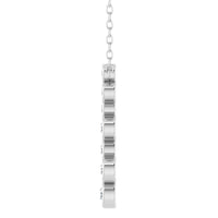 Colgante con bisel de diamantes cultivados en laboratorio de 0,50 ct