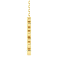 Colgante con bisel de diamantes cultivados en laboratorio de 0,50 ct
