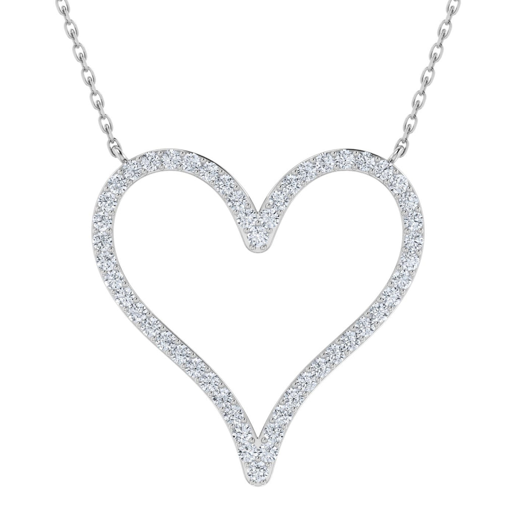 Lab Grown Diamond Heart Shape Necklace