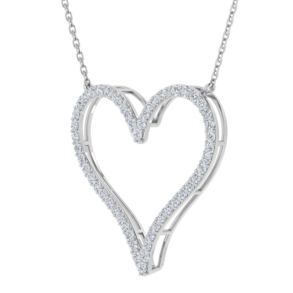 Lab Grown Diamond Heart Shape Necklace