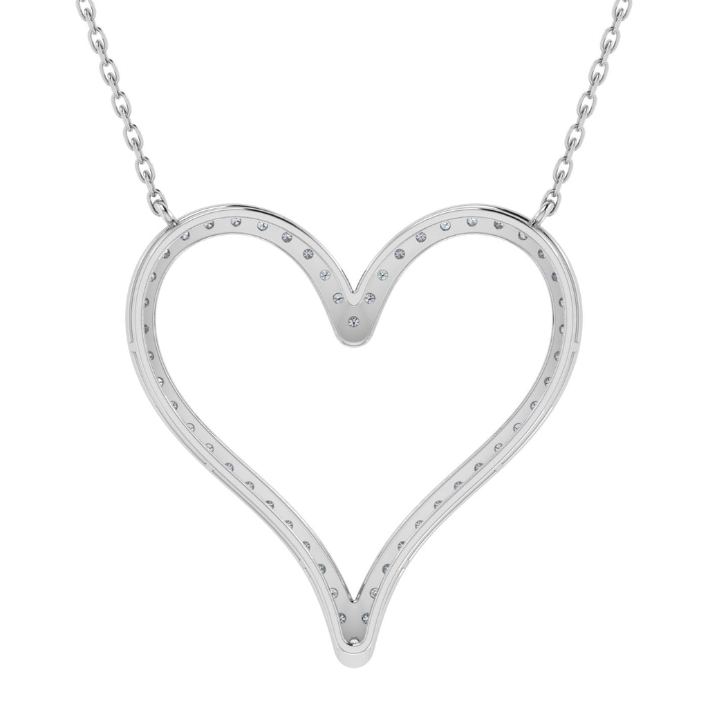Lab Grown Diamond Heart Shape Necklace