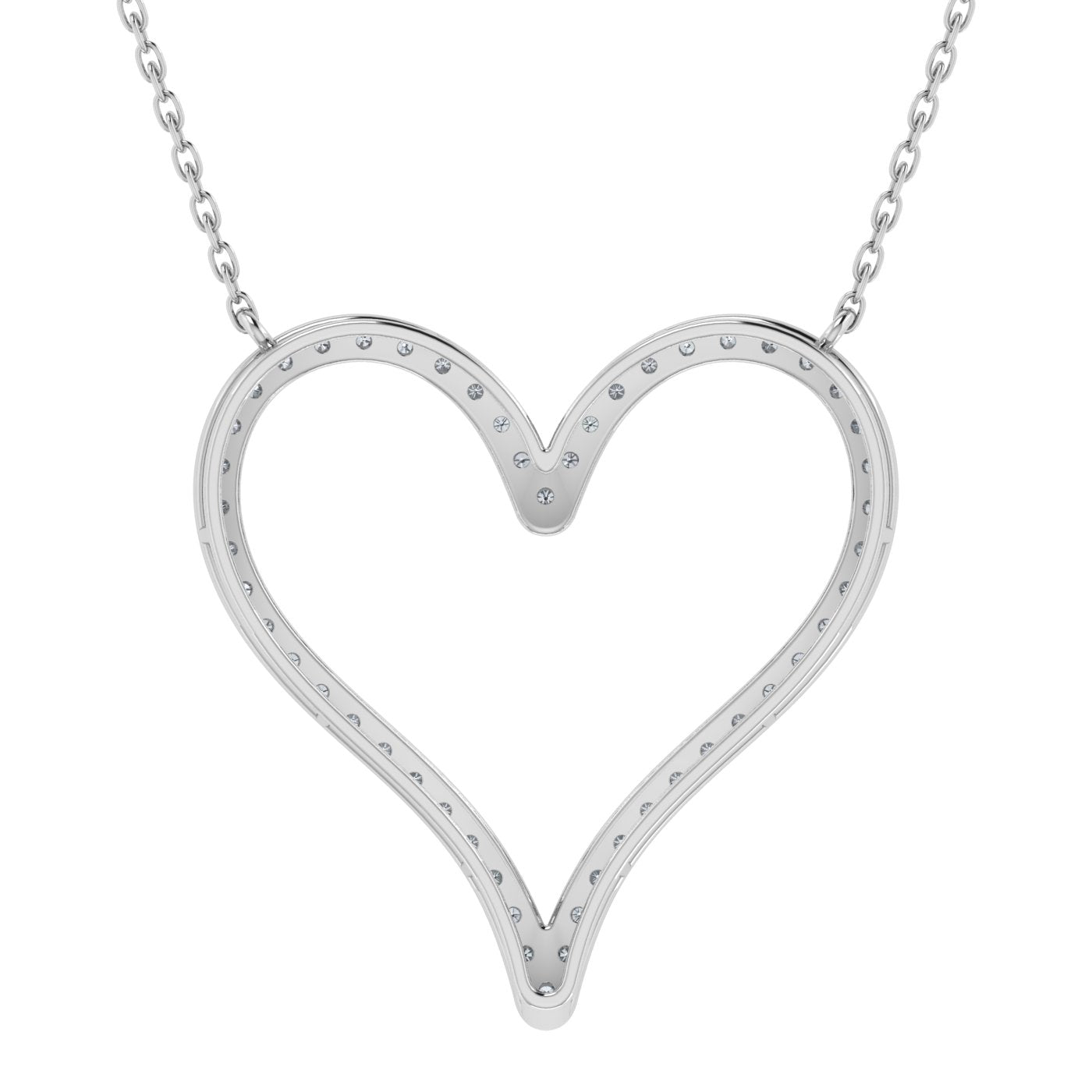 Lab Grown Diamond Heart Shape Necklace