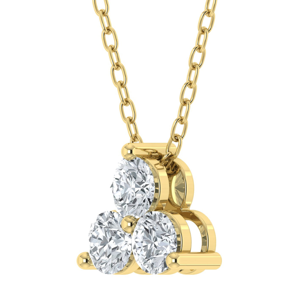 Lab Grown Diamond Trinity Pendant (0.50ct - 1.00ct)