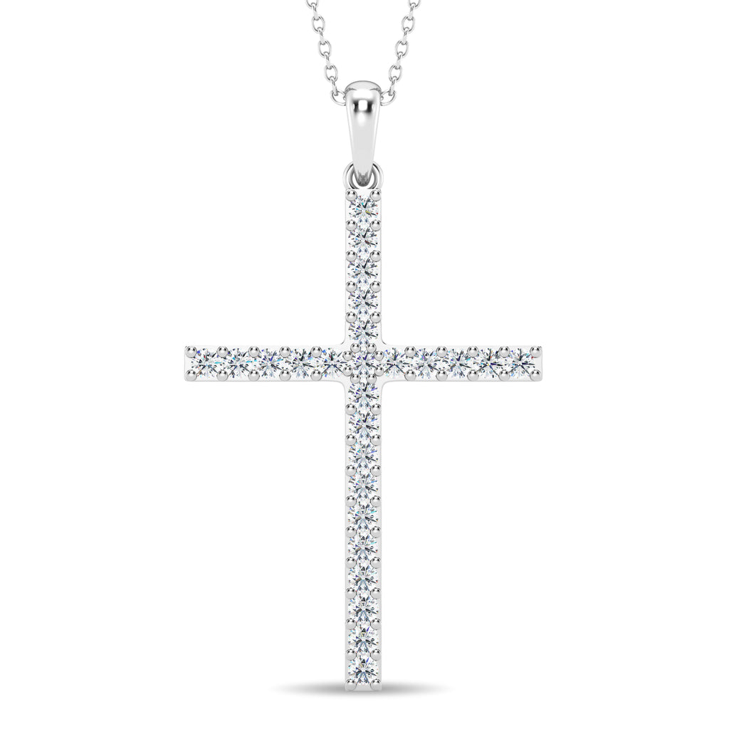 0.50ct Lab Grown Diamond Cross Pendant
