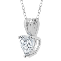 IGI Lab Grown Diamond Heart Solitaire Pendant (0.50ct - 3.00ct)