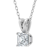 IGI Lab Grown Diamond Asscher Solitaire Pendant (0.50ct - 3.00ct)