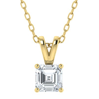 IGI Lab Grown Diamond Asscher Solitaire Pendant (0.50ct - 3.00ct)