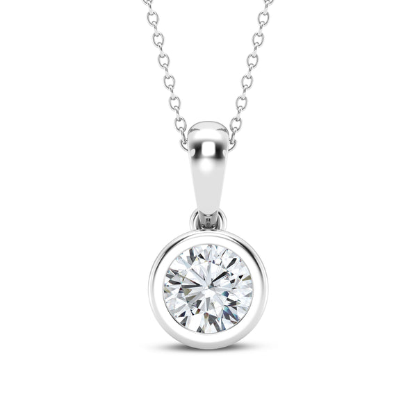 Lab Grown Diamond Solitaire Pendant