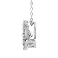 Lab Grown Diamond Single Halo Pendant (2.00ct - 3.00ct)