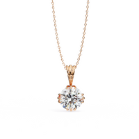 IGI Lab Grown Diamond Solitaire 12 Prong Pendant