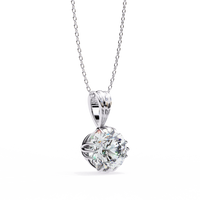 IGI Lab Grown Diamond Solitaire 12 Prong Pendant