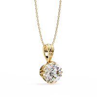 IGI Lab Grown Diamond Solitaire 12 Prong Pendant
