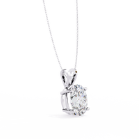 IGI 2.5CT Lab Grown Diamond Oval Solitaire Pendant
