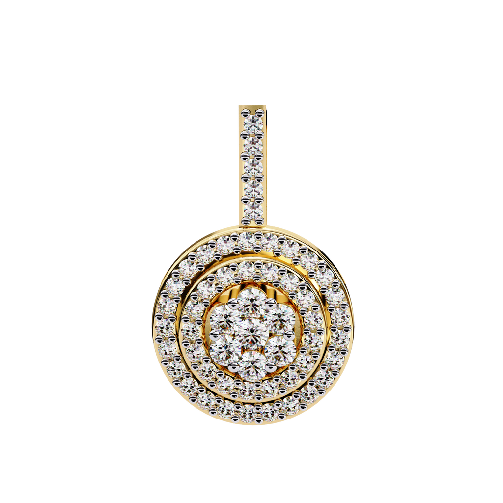 Lab Grown Diamond Cluster Pendant