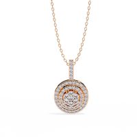 Lab Grown Diamond Cluster Pendant