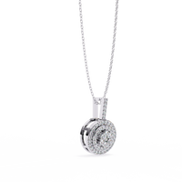 Lab Grown Diamond Cluster Pendant