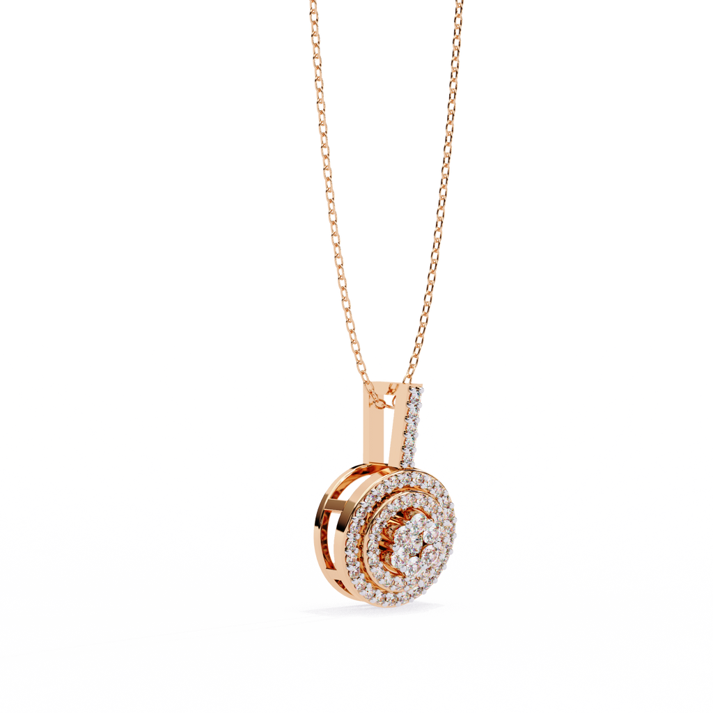 Lab Grown Diamond Cluster Pendant