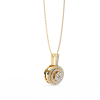 Lab Grown Diamond Cluster Pendant