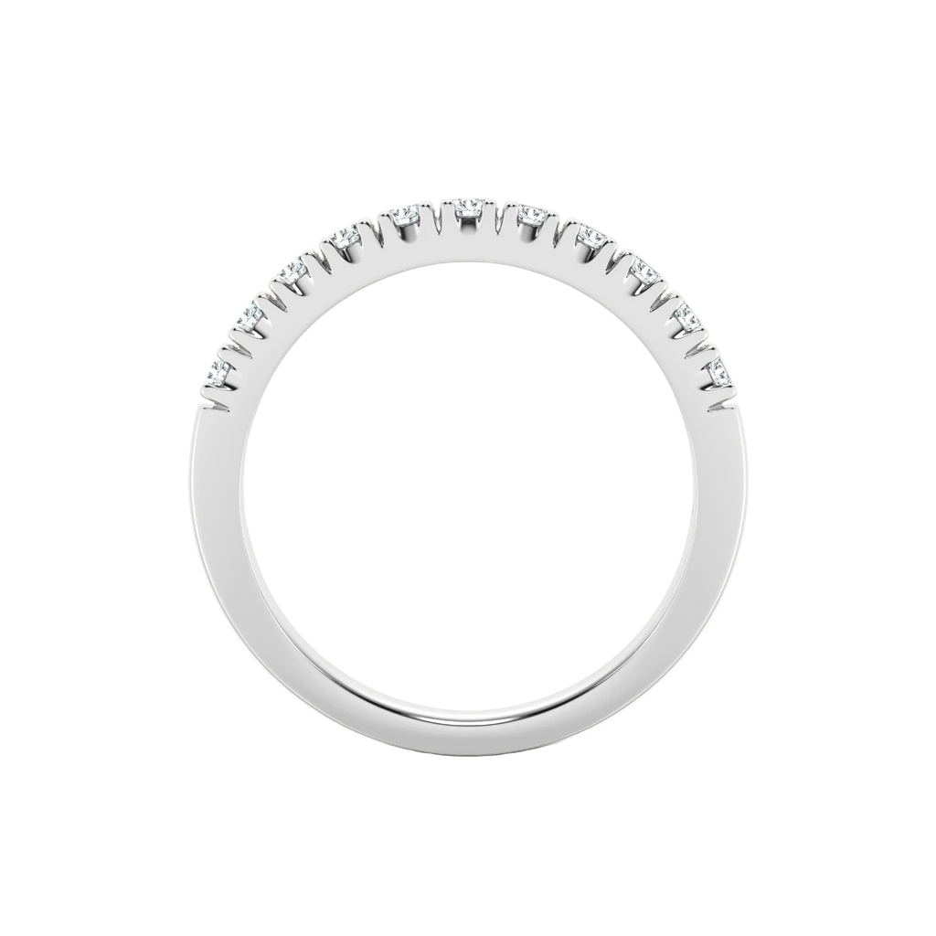 Anillo de banda clásica con diamantes cultivados en laboratorio de 0,50 ct 