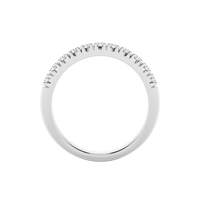 Anillo de banda clásica con diamantes cultivados en laboratorio de 0,50 ct 