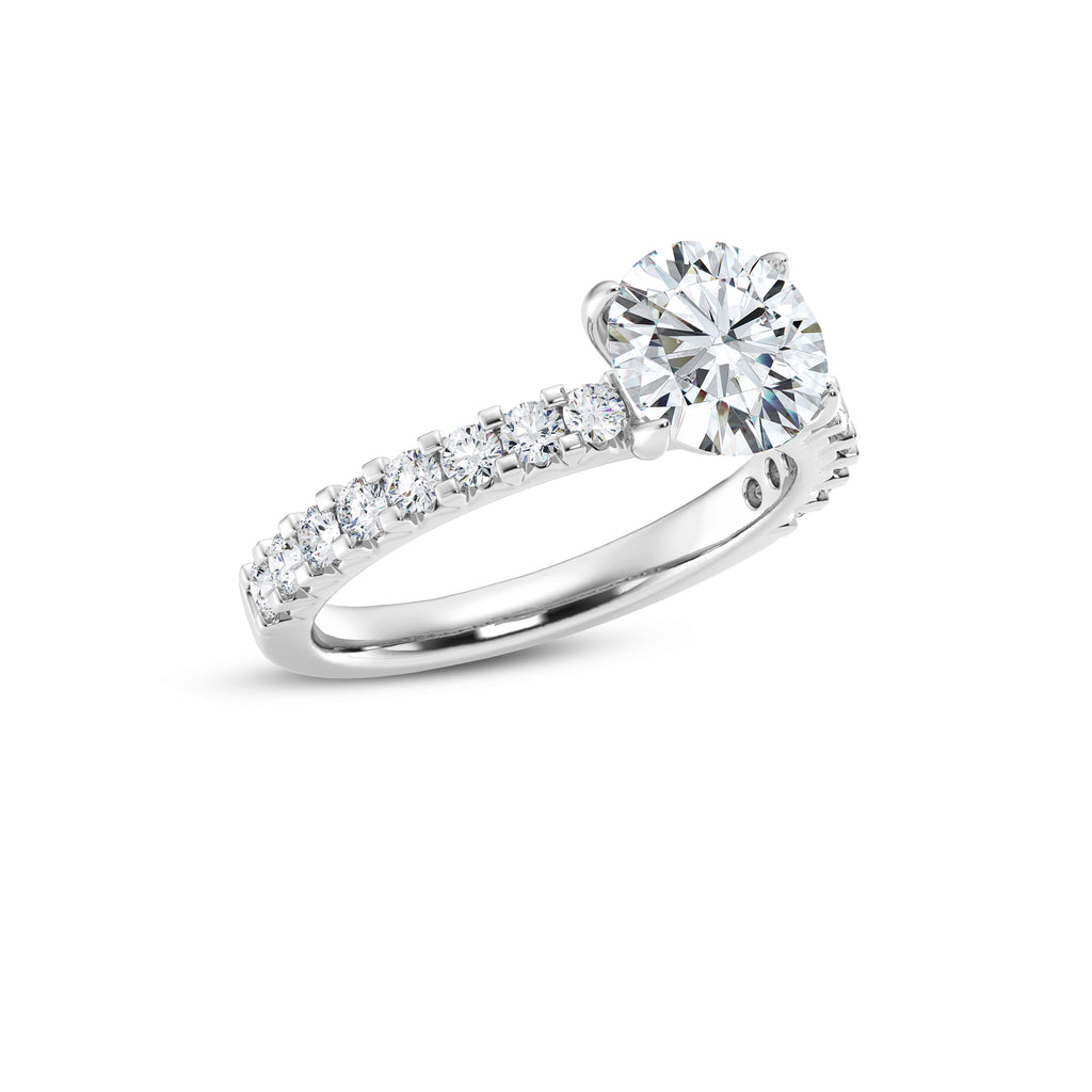 Anillo de diamantes cultivados en laboratorio de 1,50 ct 