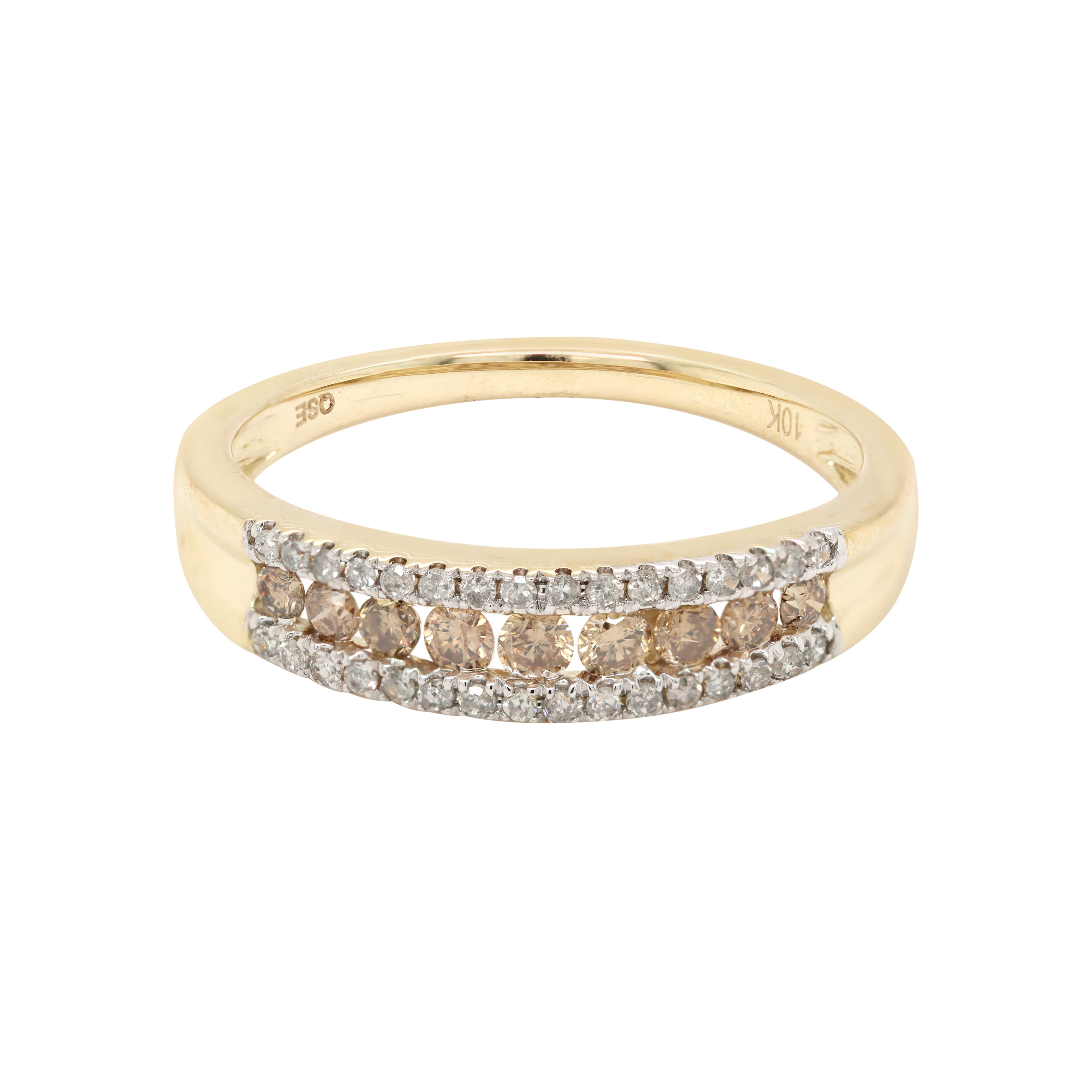 0.50ct Natural Champagne Diamond Ring