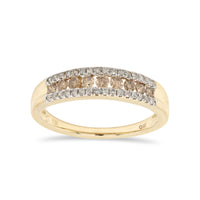0.50ct Natural Champagne Diamond Ring