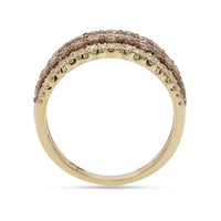 1.00ct Natural Champagne Diamond Band Ring