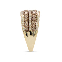 1.00ct Natural Champagne Diamond Band Ring