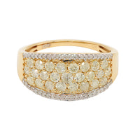 1.00ct Natural Yellow Diamond Band Ring