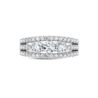 Anillo de diamantes cultivados en laboratorio de 1,00 ct