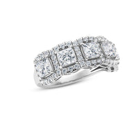 IGI 2.00ct Lab Grown Diamond Princess Cut Band Ring